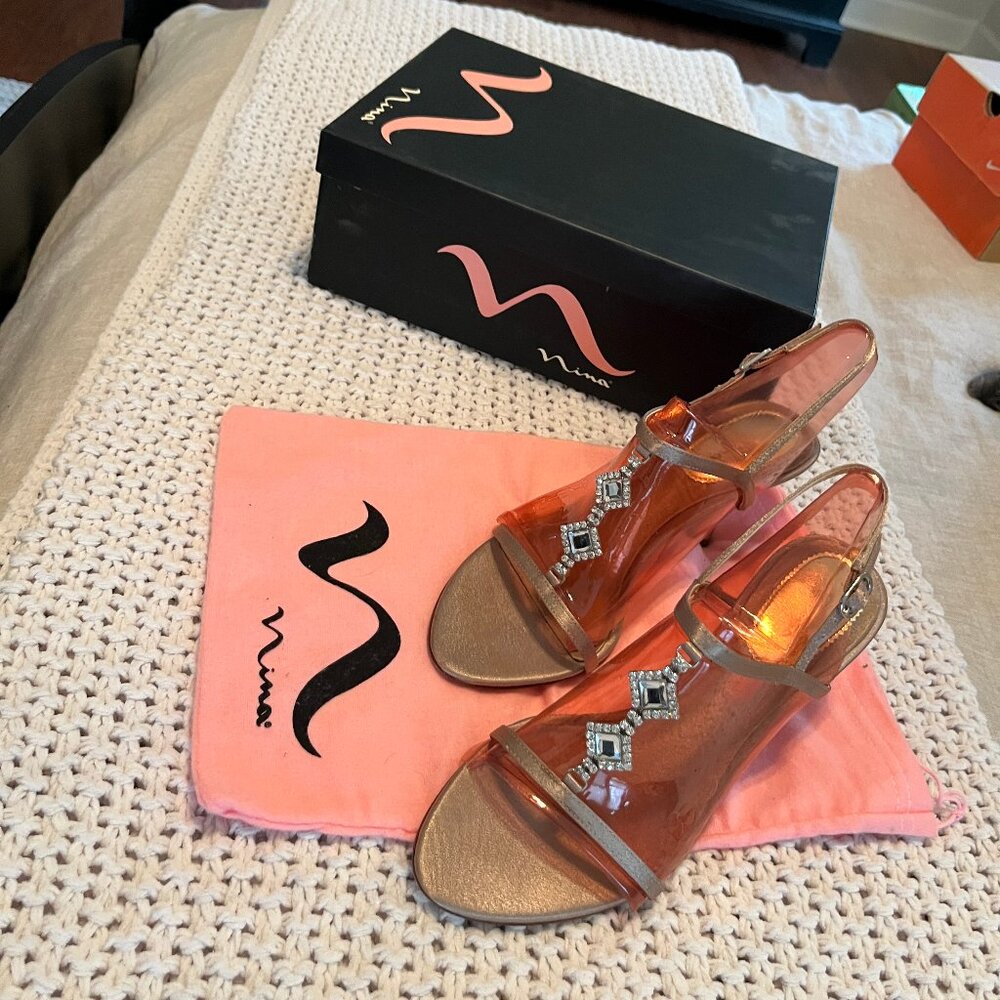 Nina Gem Embellished Heels - 7M